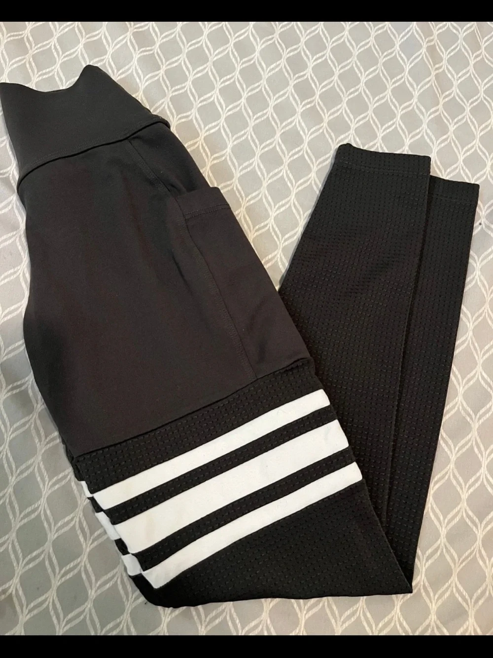 Bombshell Sportswear Dark Green Striped Leggings